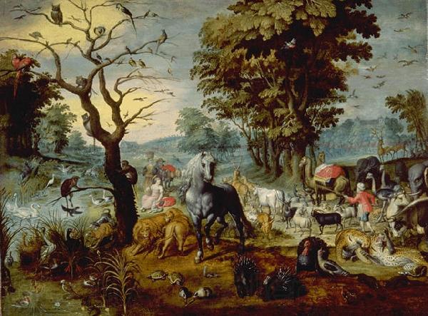 Jan Van Kessel L entree de l arche France oil painting art